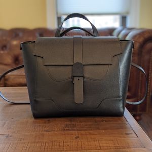 Senreve - Large Noir (Black) Pebbled Maestra Bag